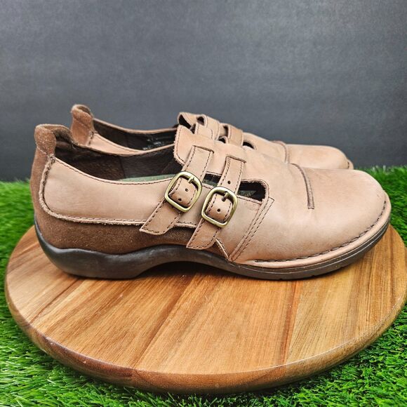 Dansko Mary Jane Shoes Women’s Double Strap Buckle Comfort Leather Brown Size 41 - Picture 1 of 16